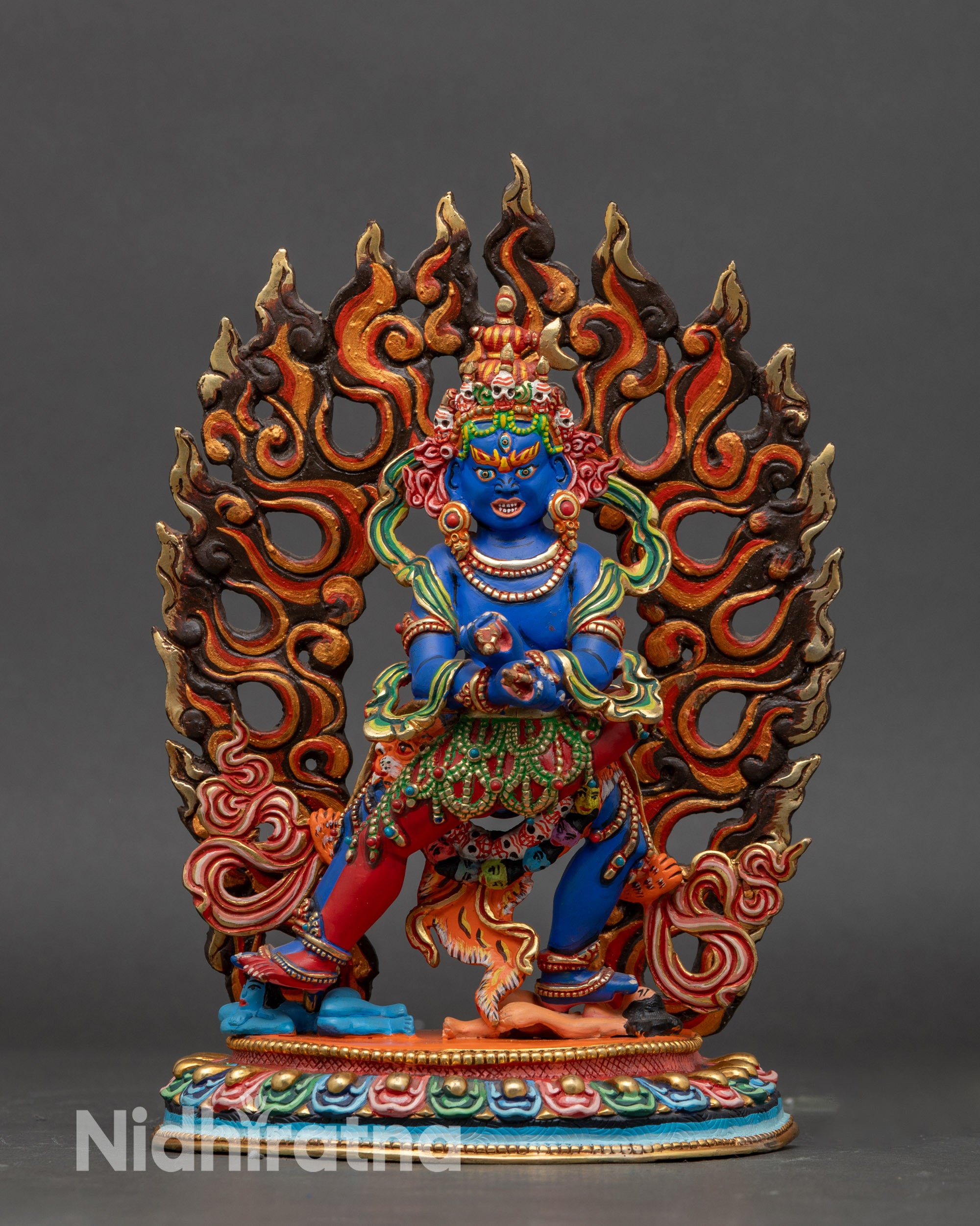 Tibetan Chakrasamvara Statue | Meditation & Altar Sacred Sculpture
