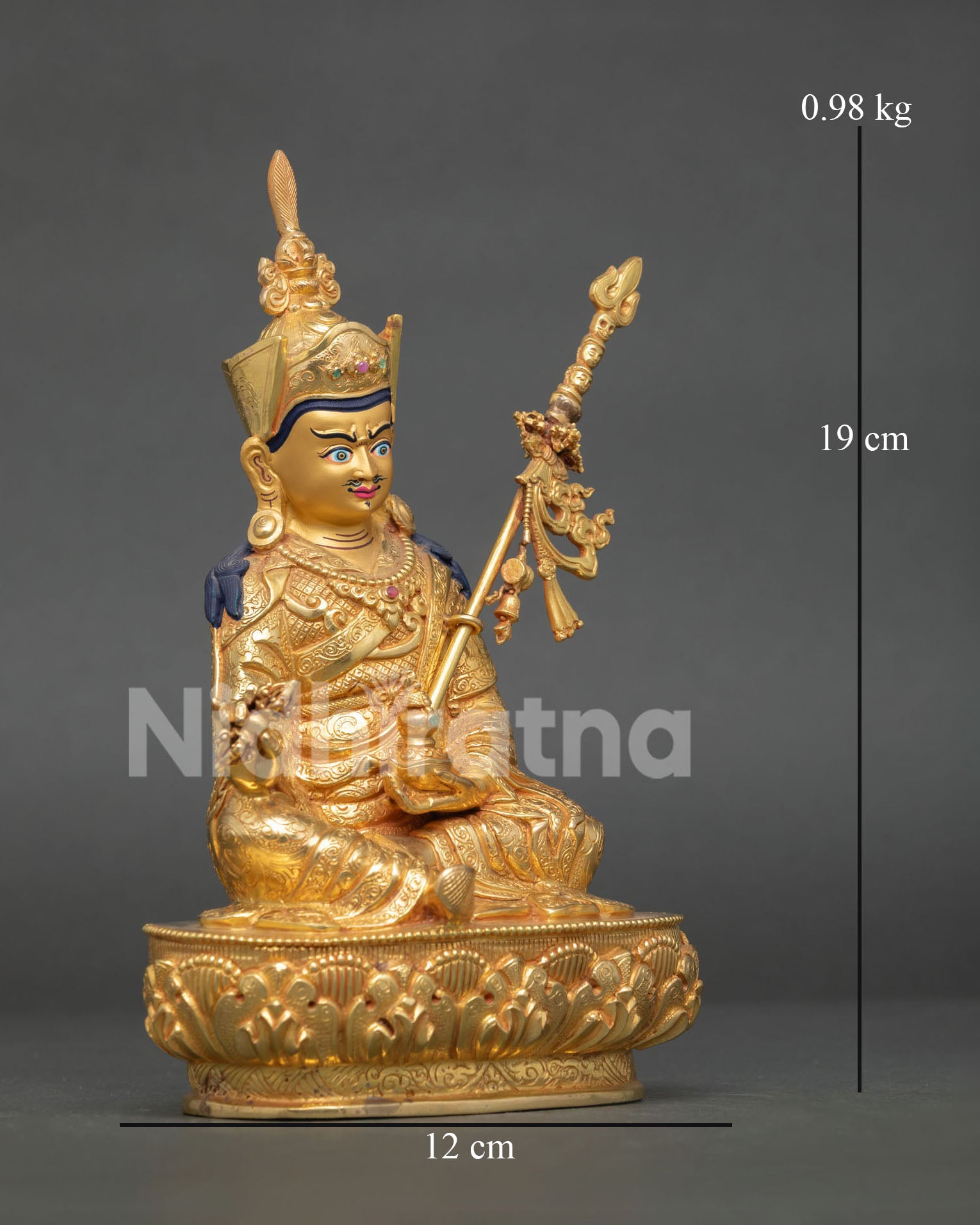 Guru Rinpoche Statue | Handmade Buddhist Art from Nepal