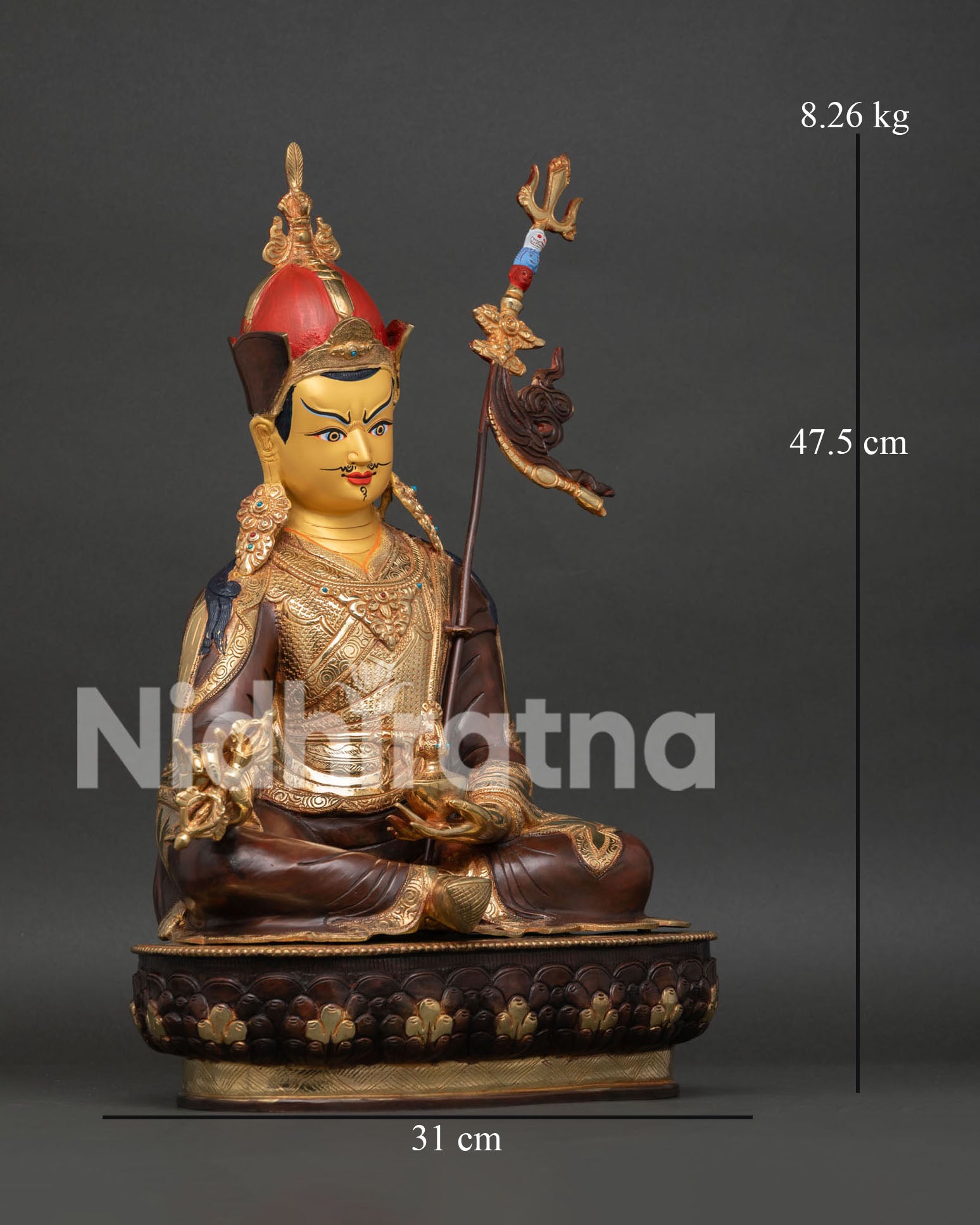 Guru Rinpoche Statue | Handmade Himalayan Buddhist Art