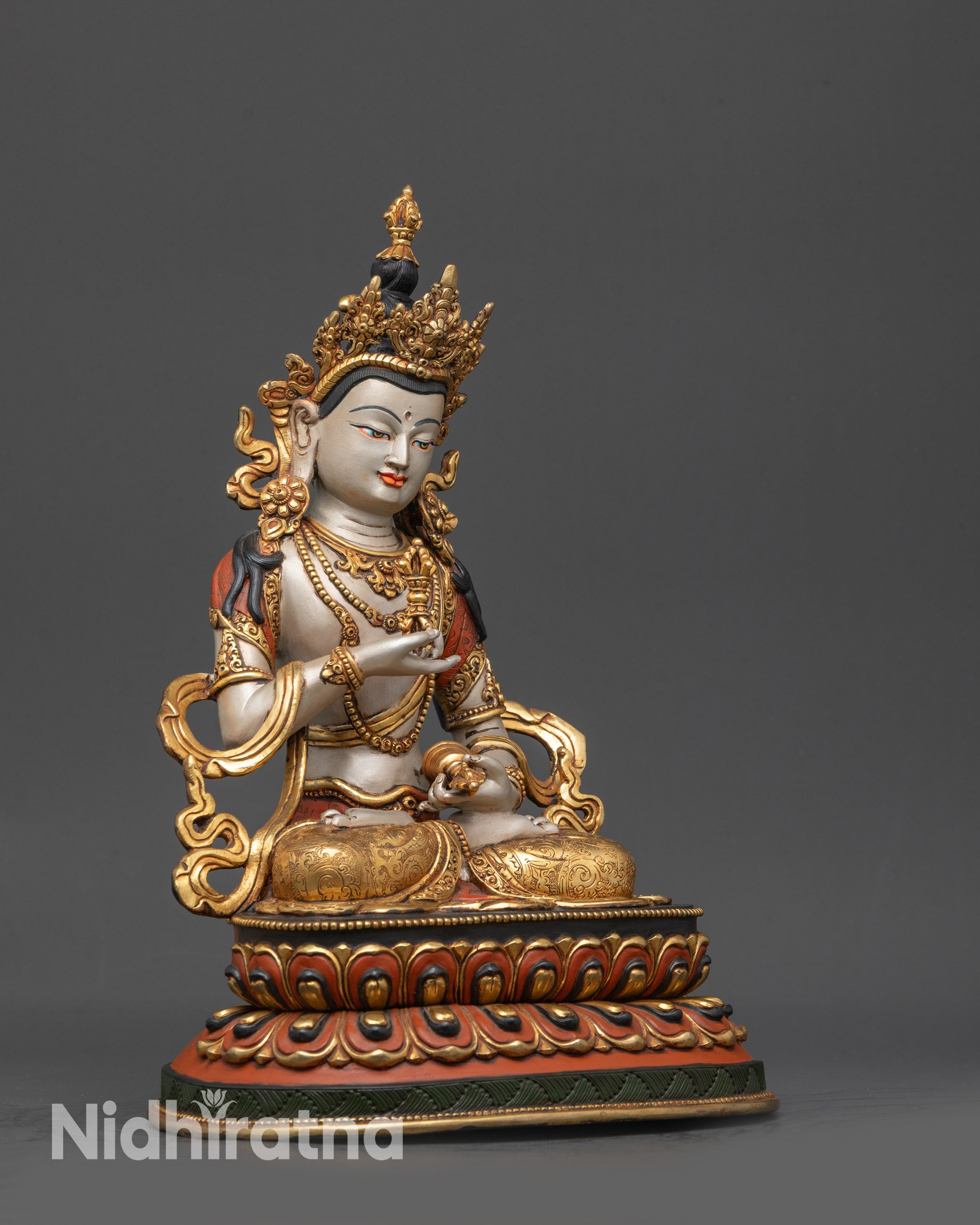 Artisan-Crafted Buddhist Dorje Sempa Statue | Vajrasattva Sculpture