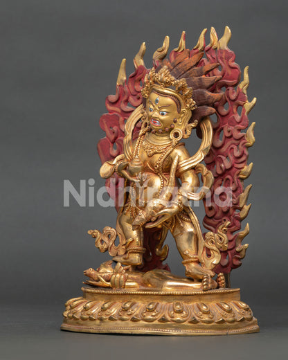 Black Dzambhala Statue | Buddhist Wealth Deity