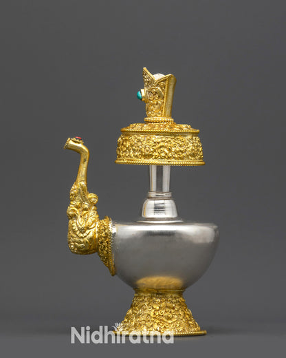 Traditional Tibetan Bhumba | Handcrafted Himalayan Offering Vessel