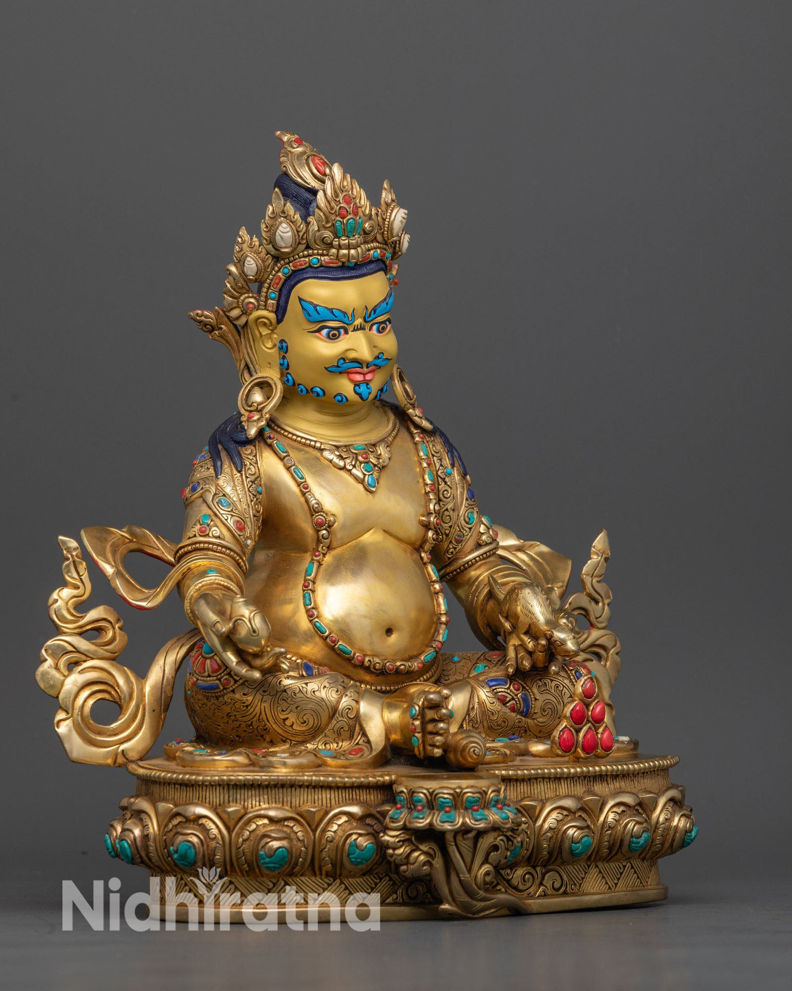 Wealth Deity Dzambhala Statue: For Prosperity & Spiritual Abundance