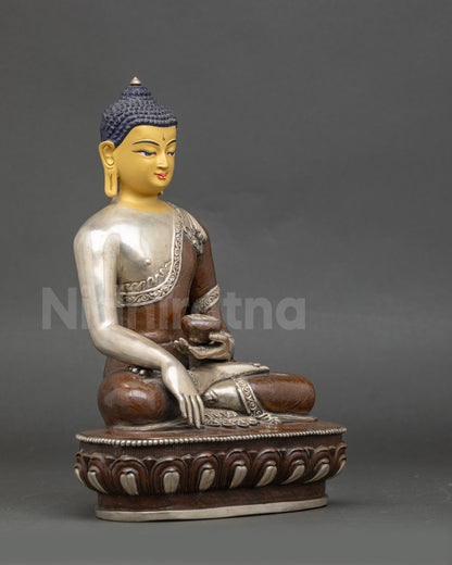 Oxidized Shakyamuni Buddha Statue for Home Decor