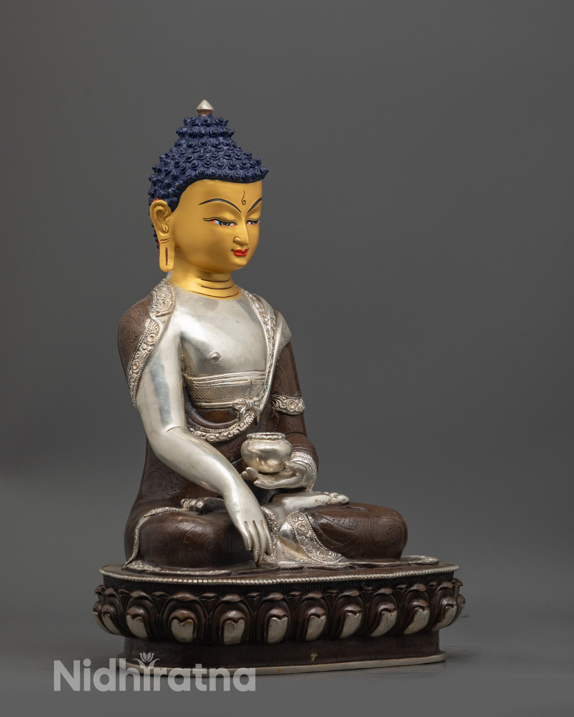 Shakyamuni Buddha Statue | Traditional Lost Wax Crafted Copper Artwork