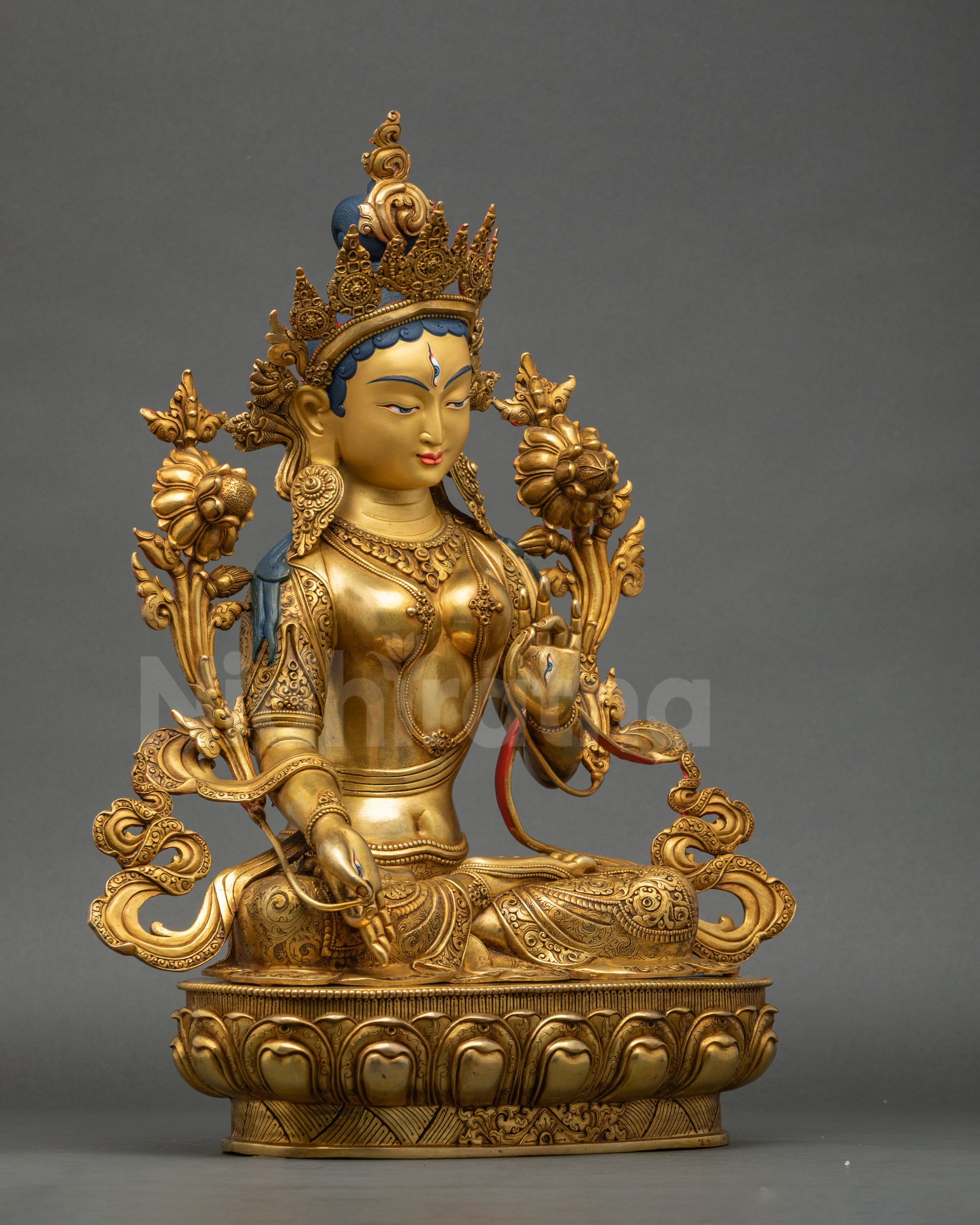 White Liberator Sita Tara Sculpture | Spiritual Protector & Healer