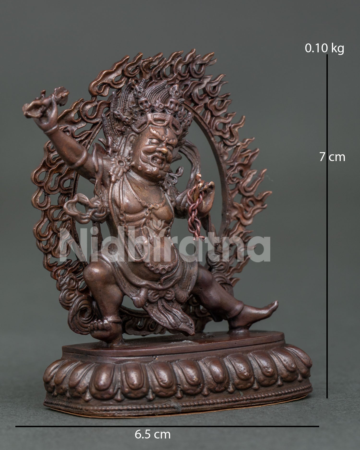 Oxidized Vajrapani Statue | Authentic Himalayan Sculpture
