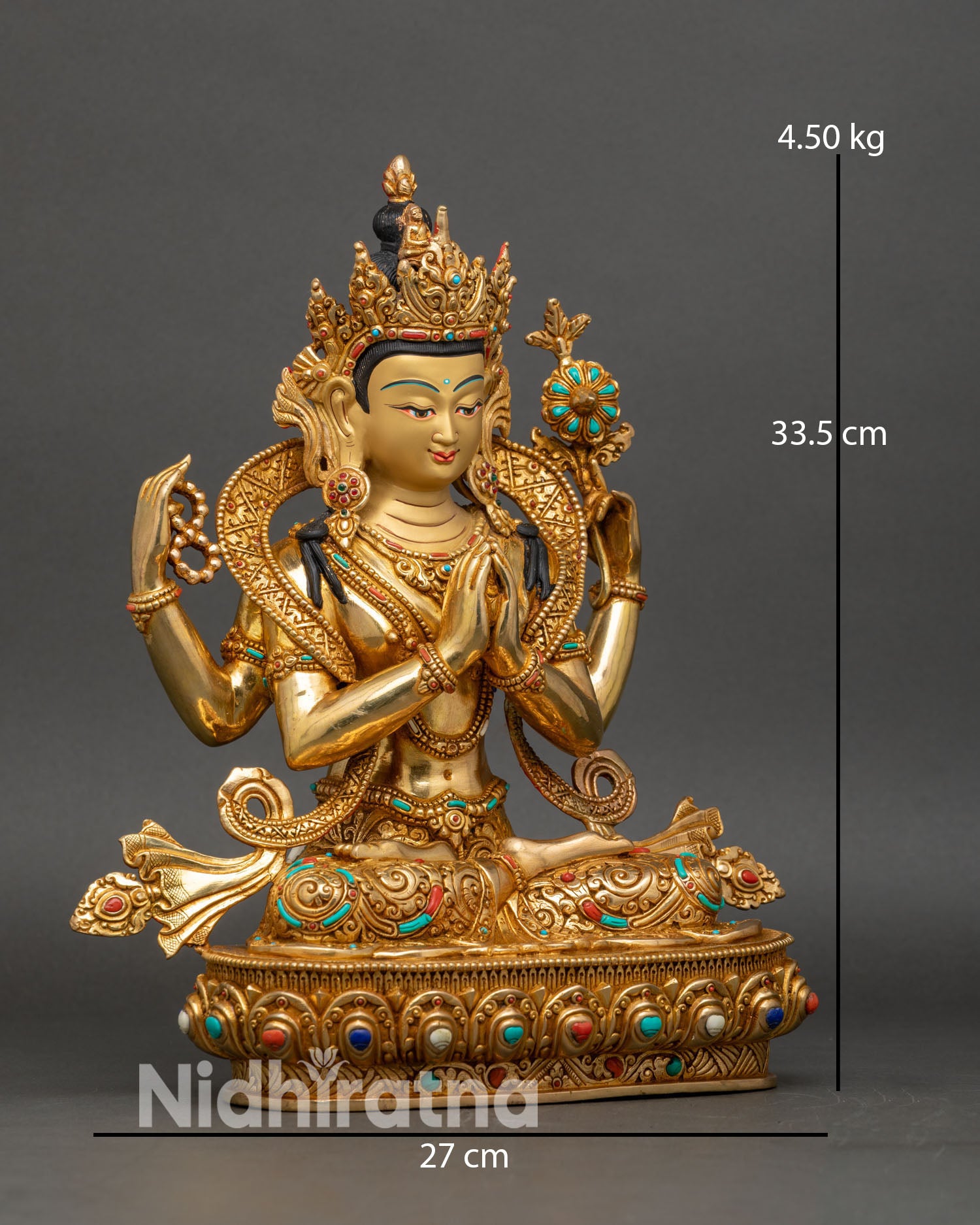 Chenrezig Statue | Handcrafted Tibetan Artwork