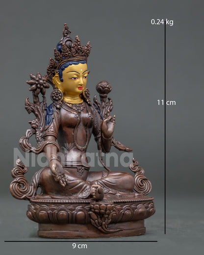 Green Tara Sculpture | Authentic Himalayan Buddhist Artwork