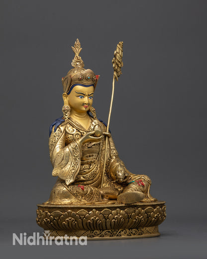 Handicrafted Guru Norlha Statue | Tibetan Guru Sculpture from Nepal