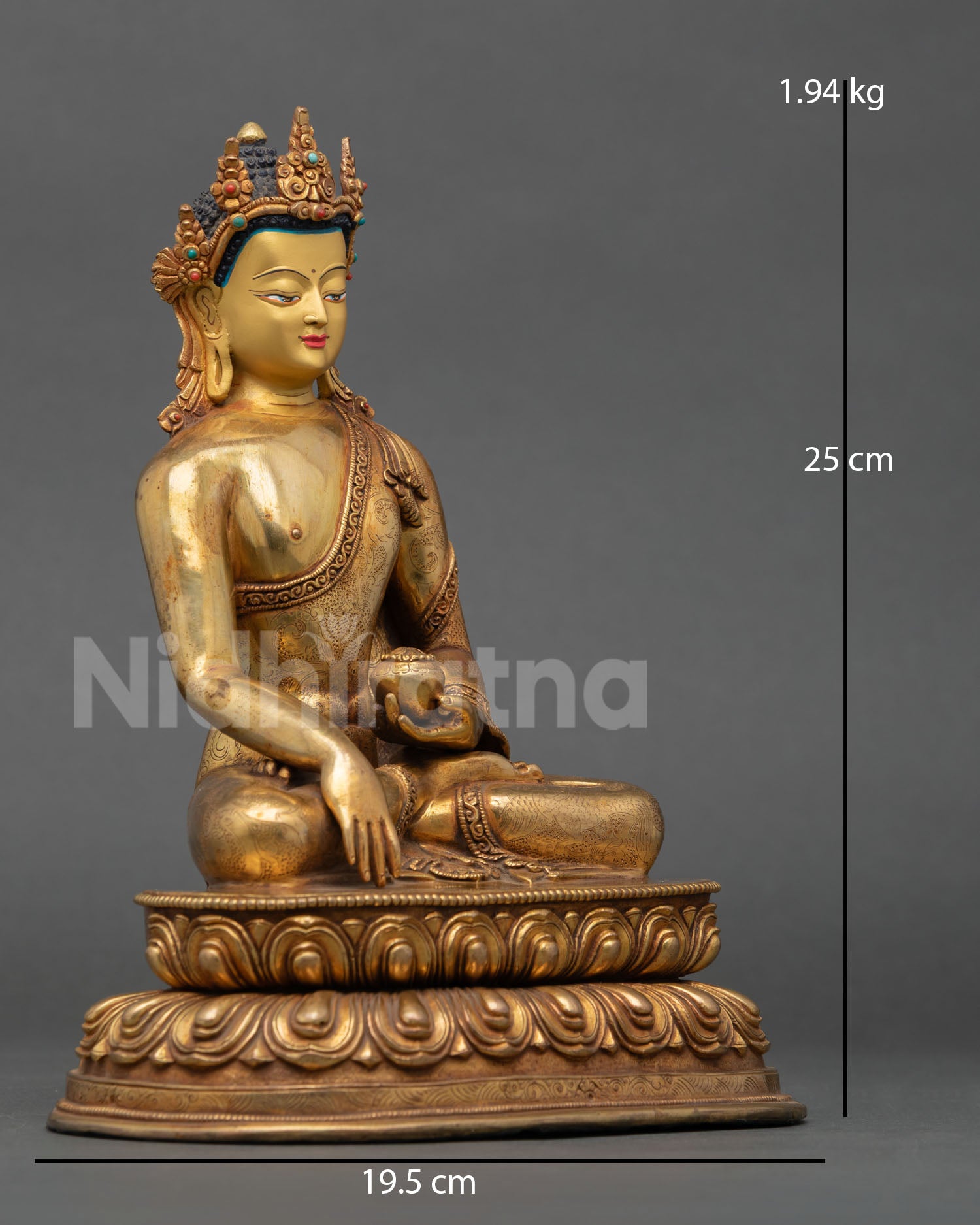 Crown Shakyamuni Buddha Statue