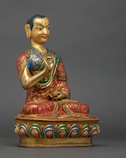 Lama Tsongkhapa Statue Set – Authentic Tibetan Art