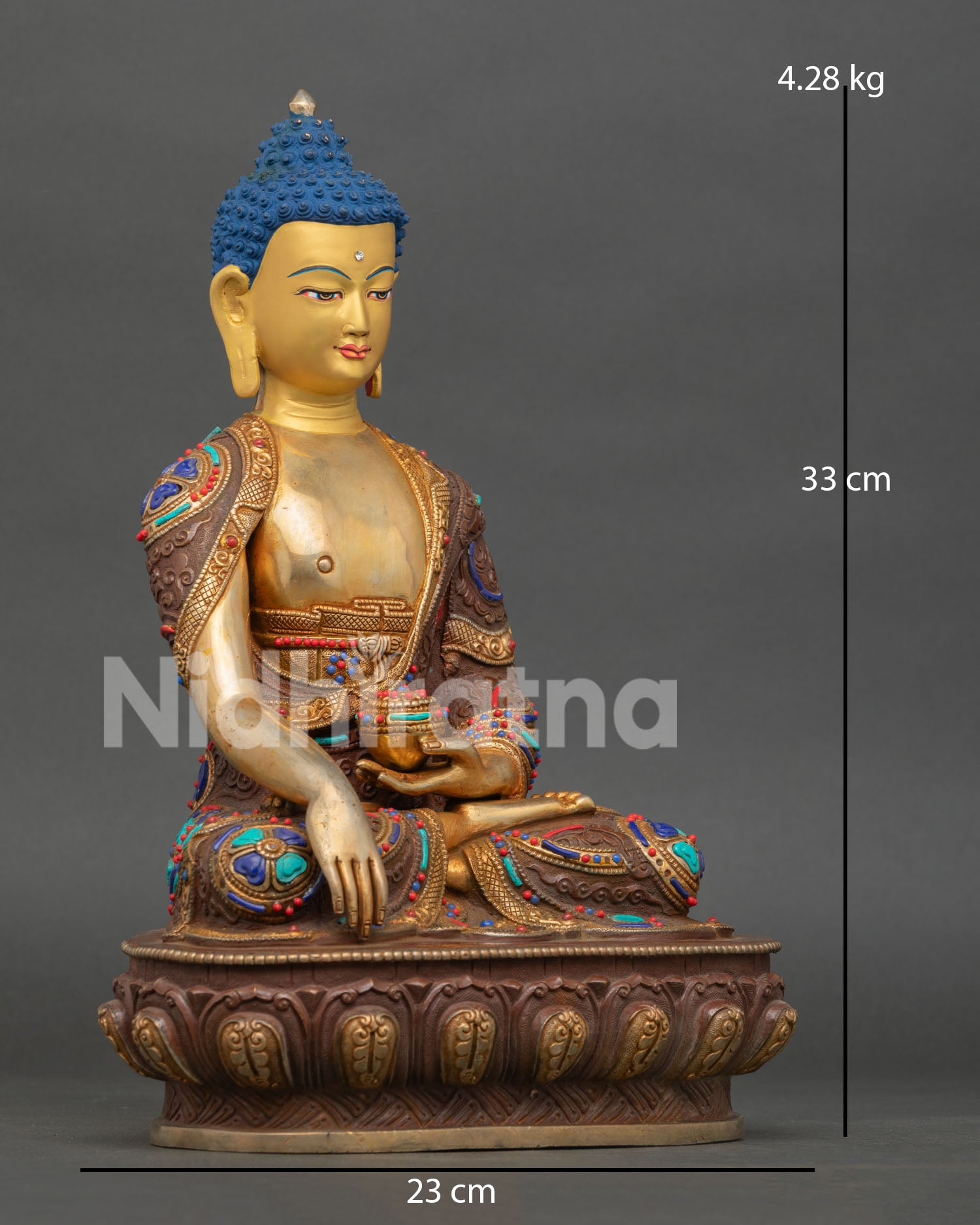 Shakyamuni Buddha Statue from Nepal | Buddhist Meditation Idol