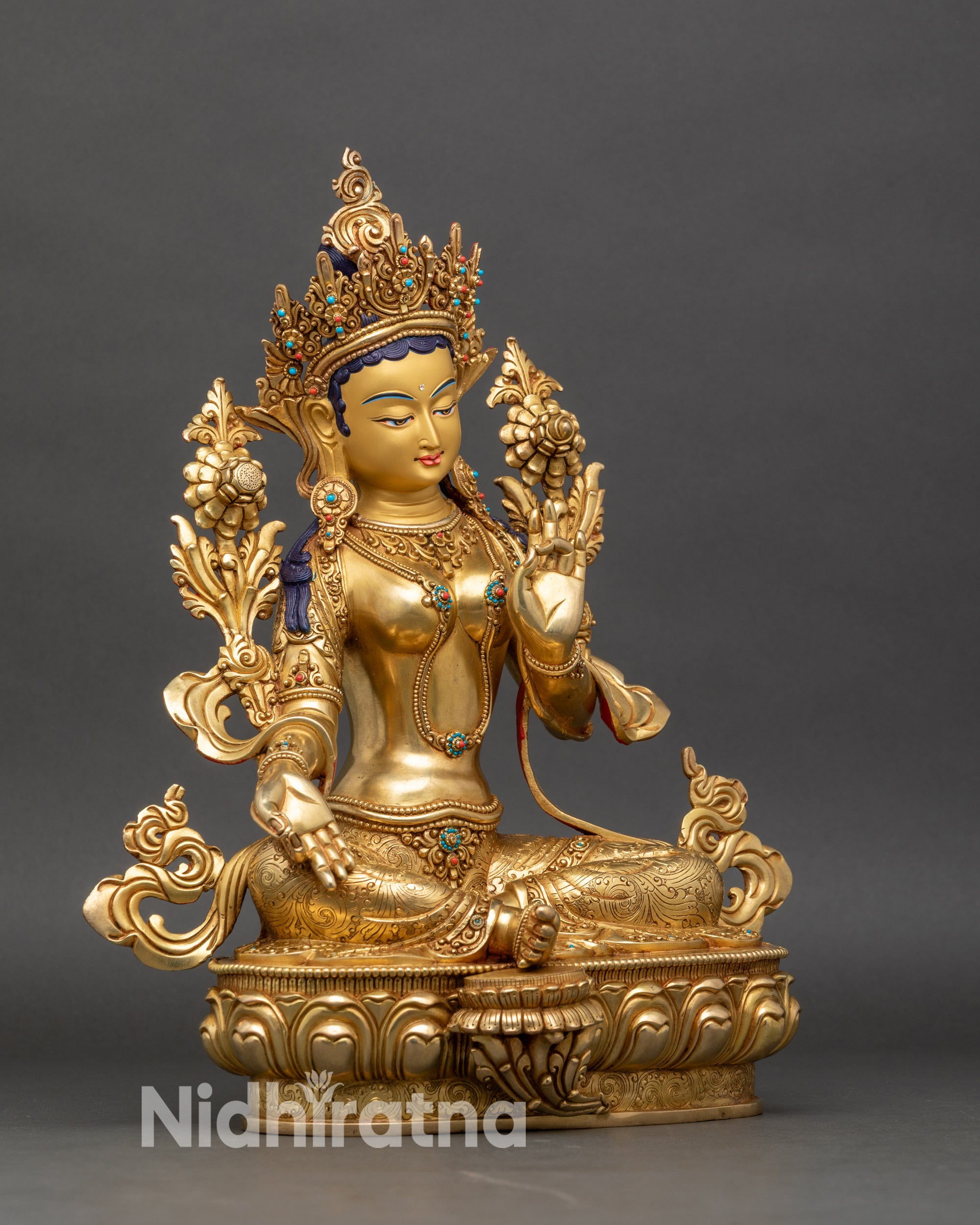 Green Tara Statue
