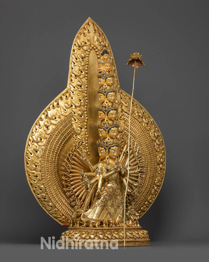 Dukar (White Umbrella) Statue - Protector of All Sentient Beings