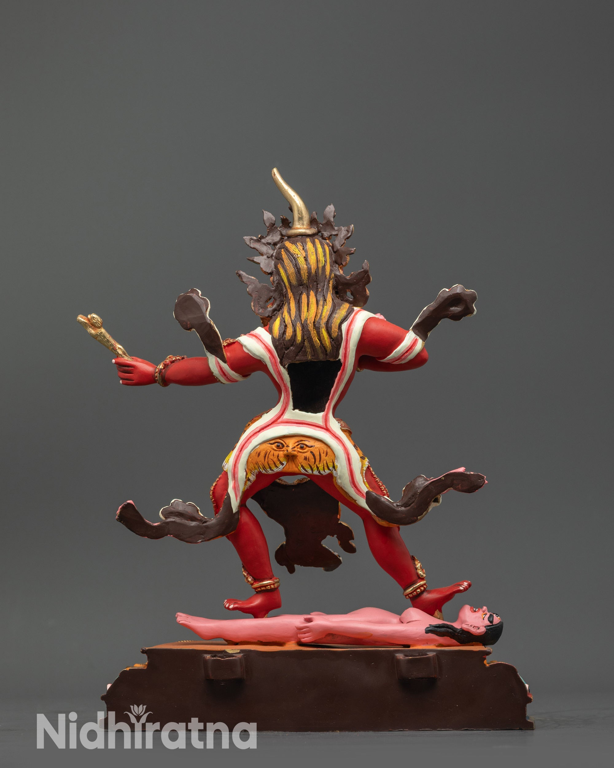 Acrylic Coloured Ekajati Statue | Handmade Wrathful Protector Sculpture