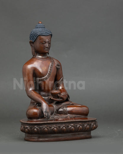 Traditional Shakyamuni Buddha Statue from Nepal
