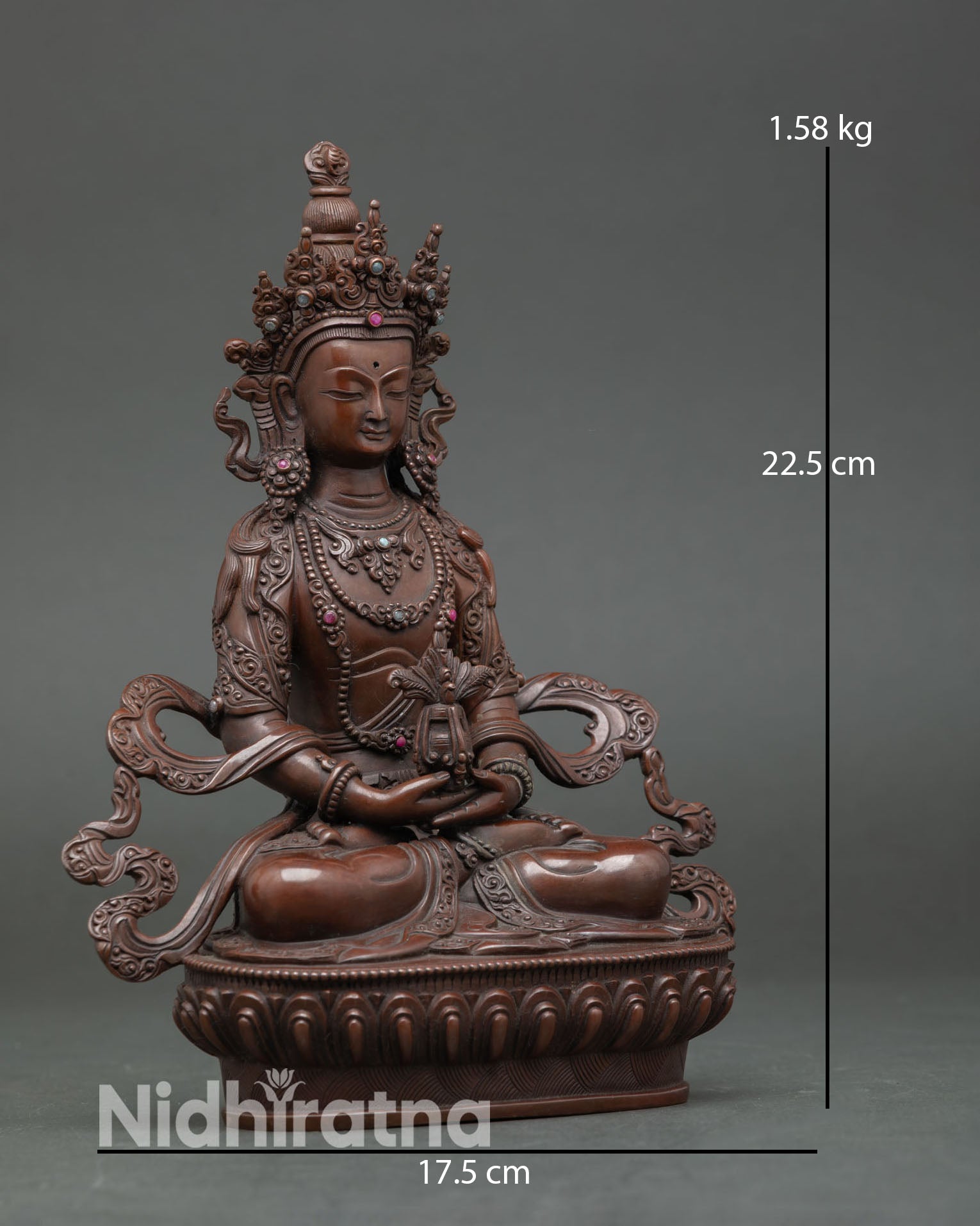 Three Long Life Deities Sculpture – Traditional Himalayan Art Set