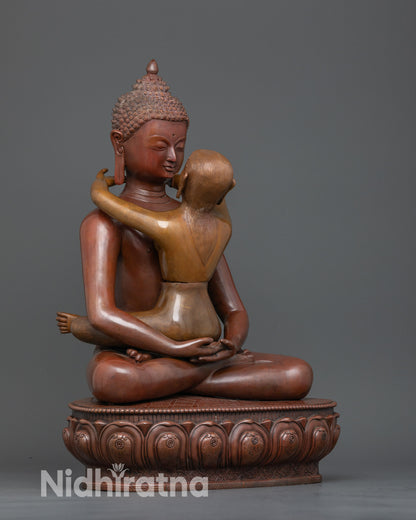 Elevate Your Space with a Samantabhadra and Consort Statue - Symbol of Unity and Harmony