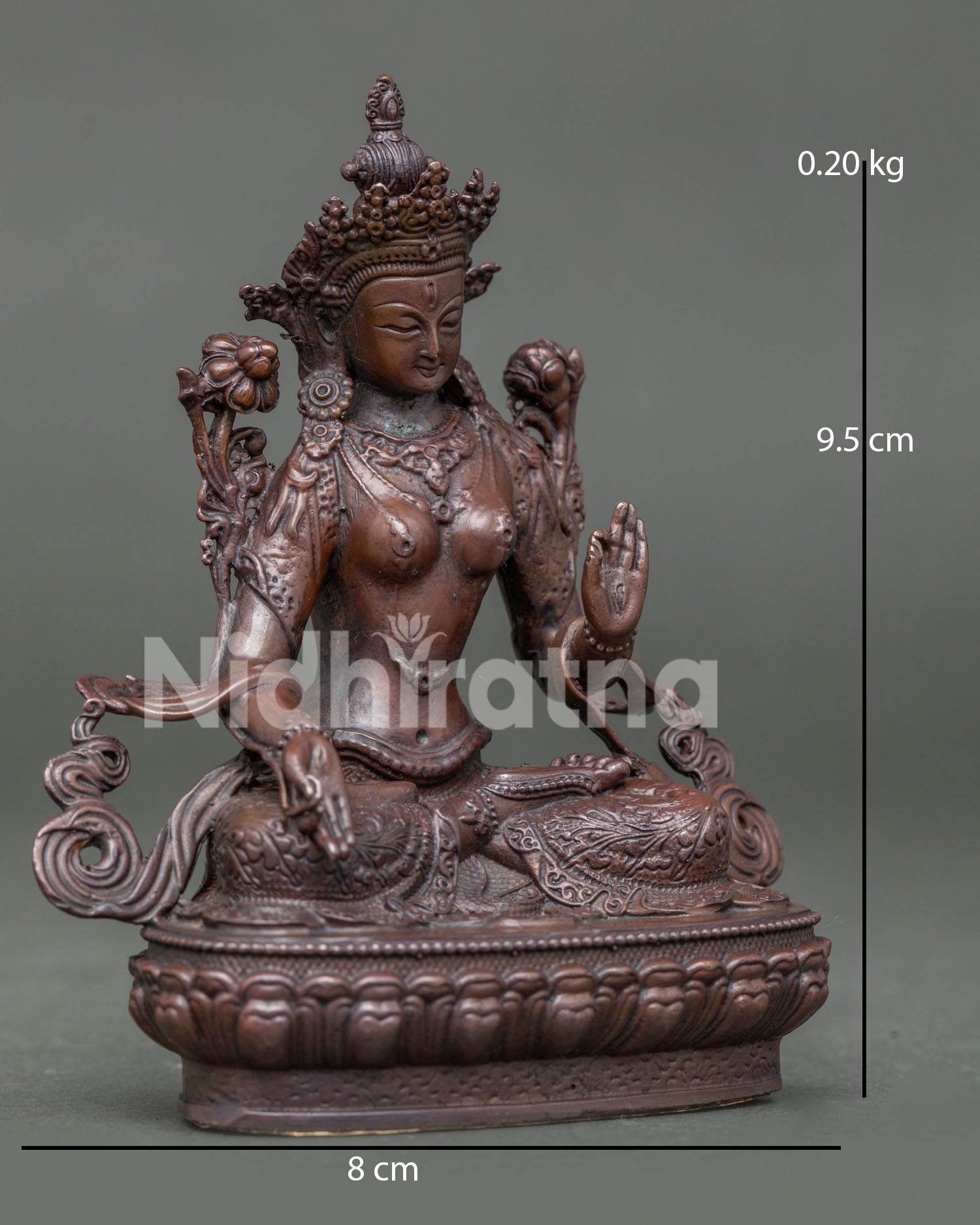 White Tara Statue | Handmade Goddess of Compassion Nepal