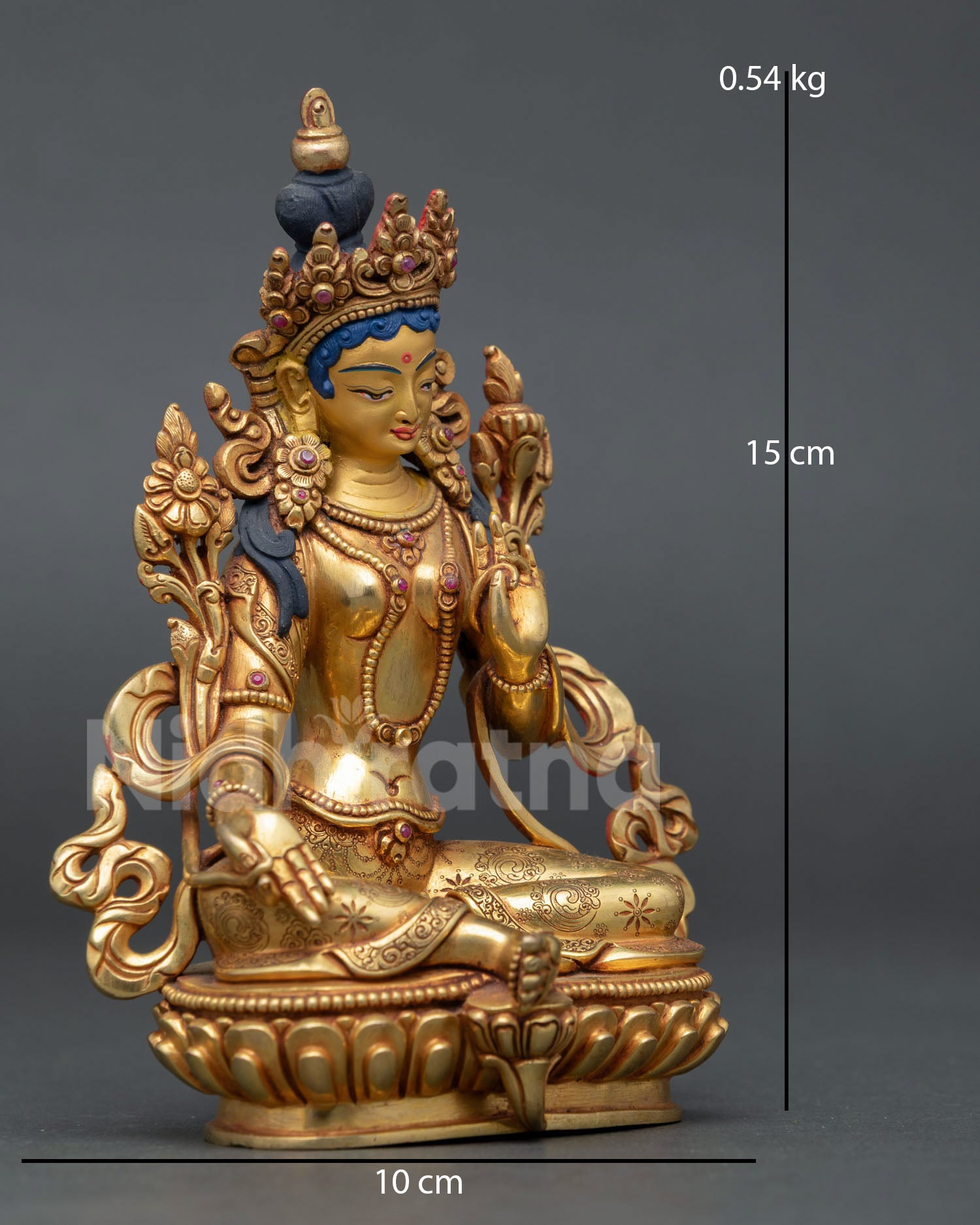 Holy Green Tara Statue | Artisan Crafted Buddhist Sculpture