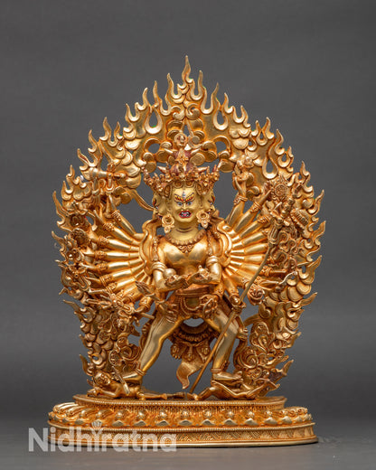 Sacred Kalachakra Statue – Buddhist Deity of Time & Enlightenment