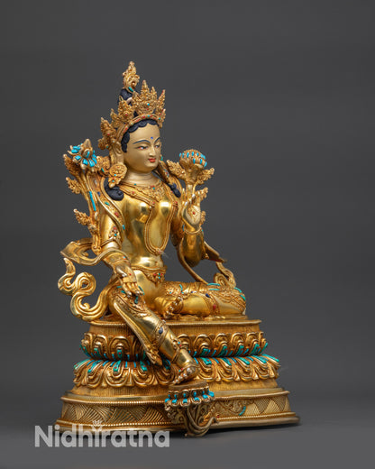 Green Tara Statue