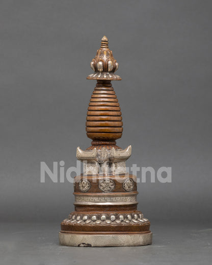 Handmade Kadampa Stupa | Sacred Shrine for Kadampa Buddhism