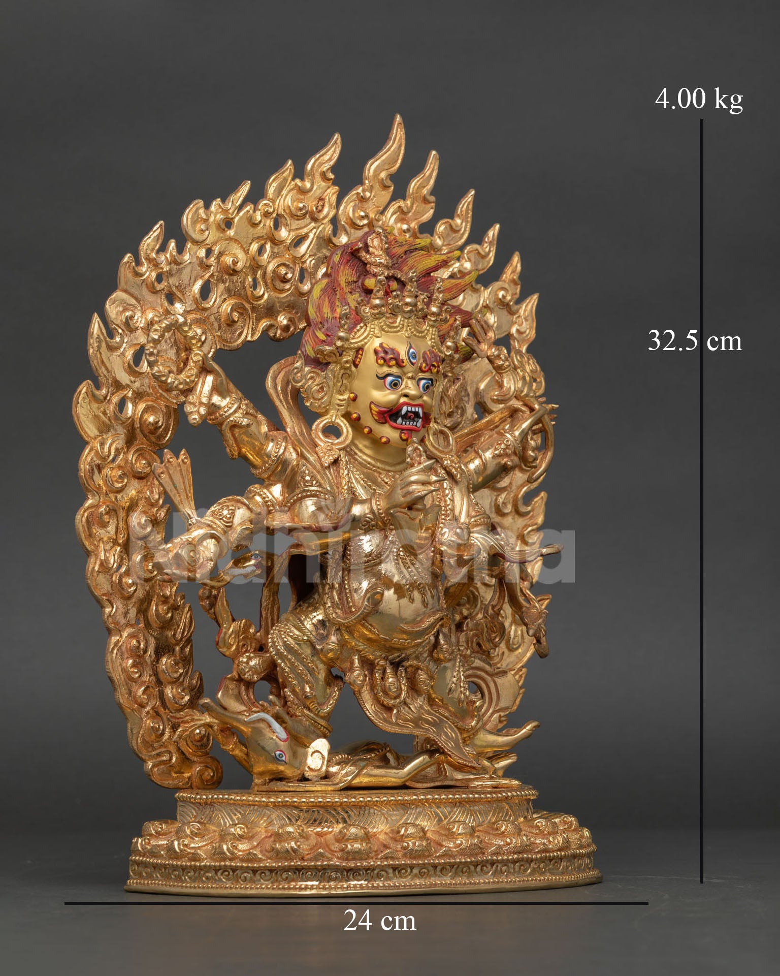 Six Armed Mahakala Copper Statue – Protection and Spiritual Growth