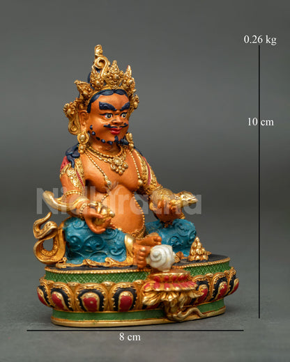 Dzambhala Statue | Handmade Buddhist Wealth Deity Sculpture Nepal