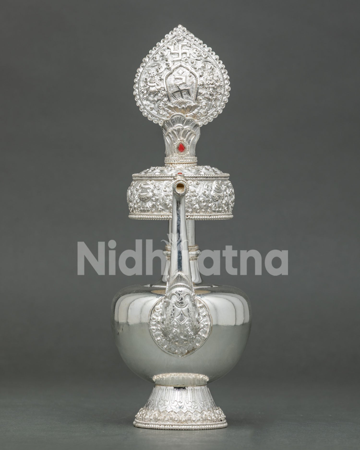Silver Bhumba Set | Ceremonial Water Offering Vessel