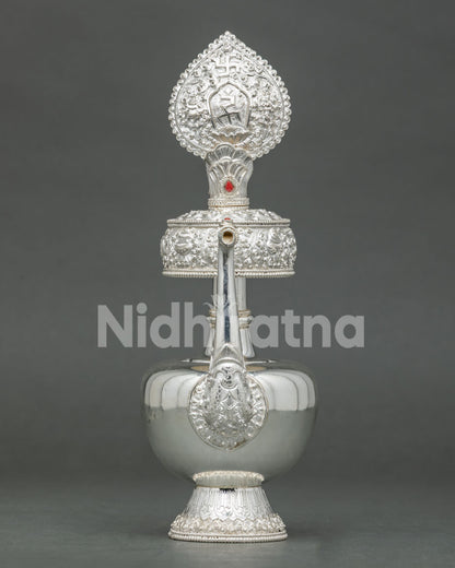 Silver Bhumba Set | Ceremonial Water Offering Vessel