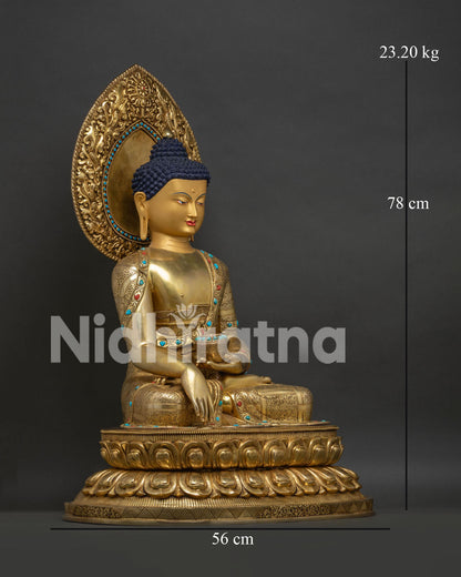 Extra Large Shakyamuni Buddha Statue - Rare Historical Buddha Figurine