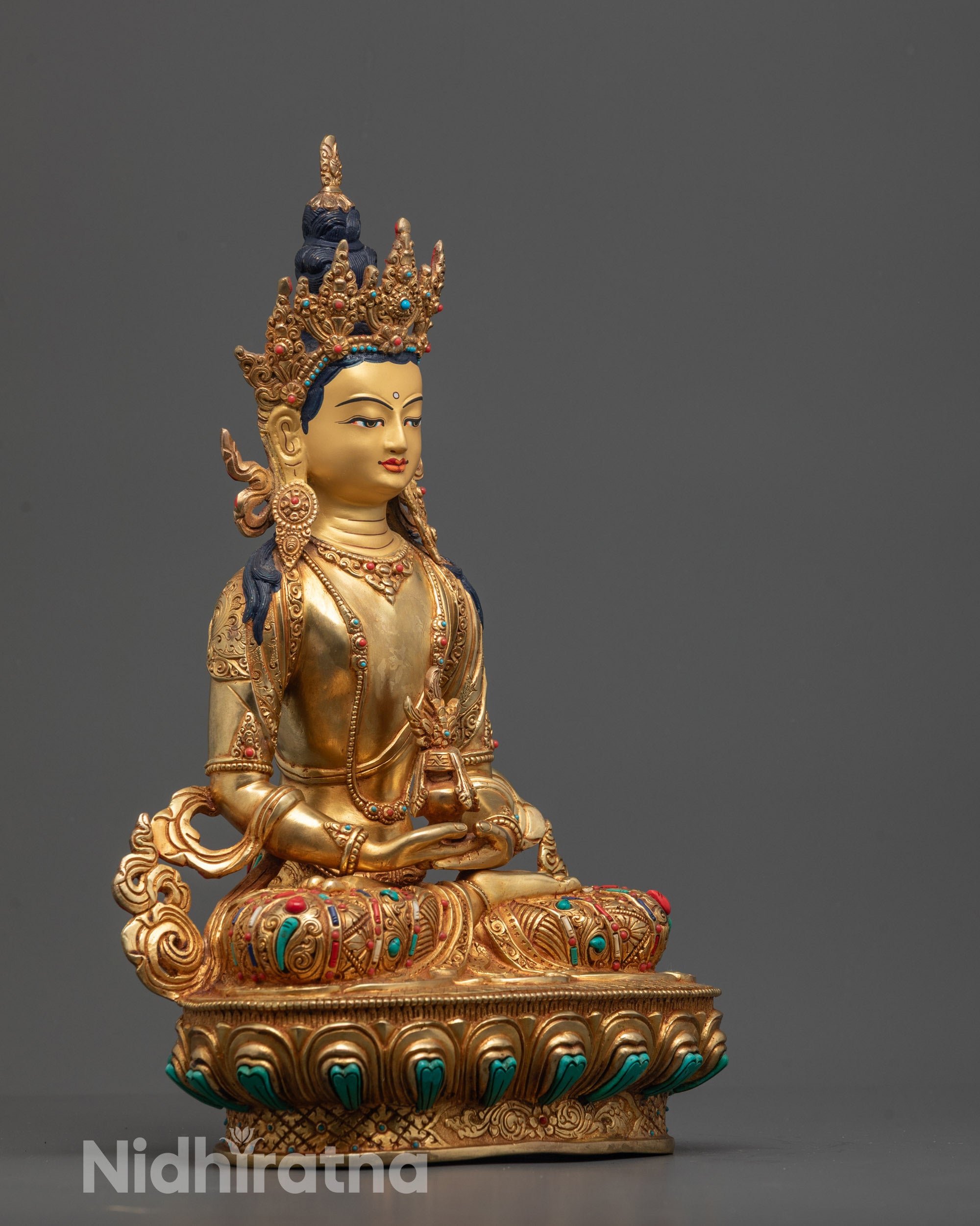 Nepalese Amitayus Statue | Divine Blessings of Longevity & Health