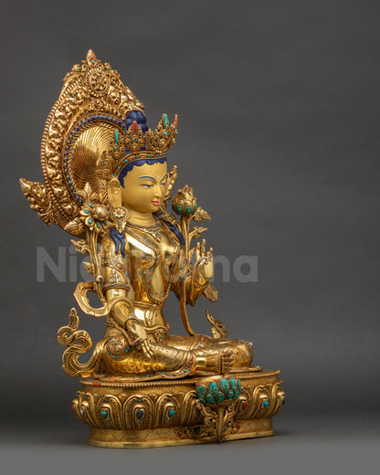 Green Tara Statue