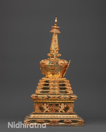 Authentic Himalayan Buddhist Stupa | Enlightenment Relic | Nepalalese Craft
