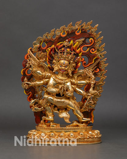 Tibetan Vajrakilaya Statue - Wrathful Deity of Obstacle Removal