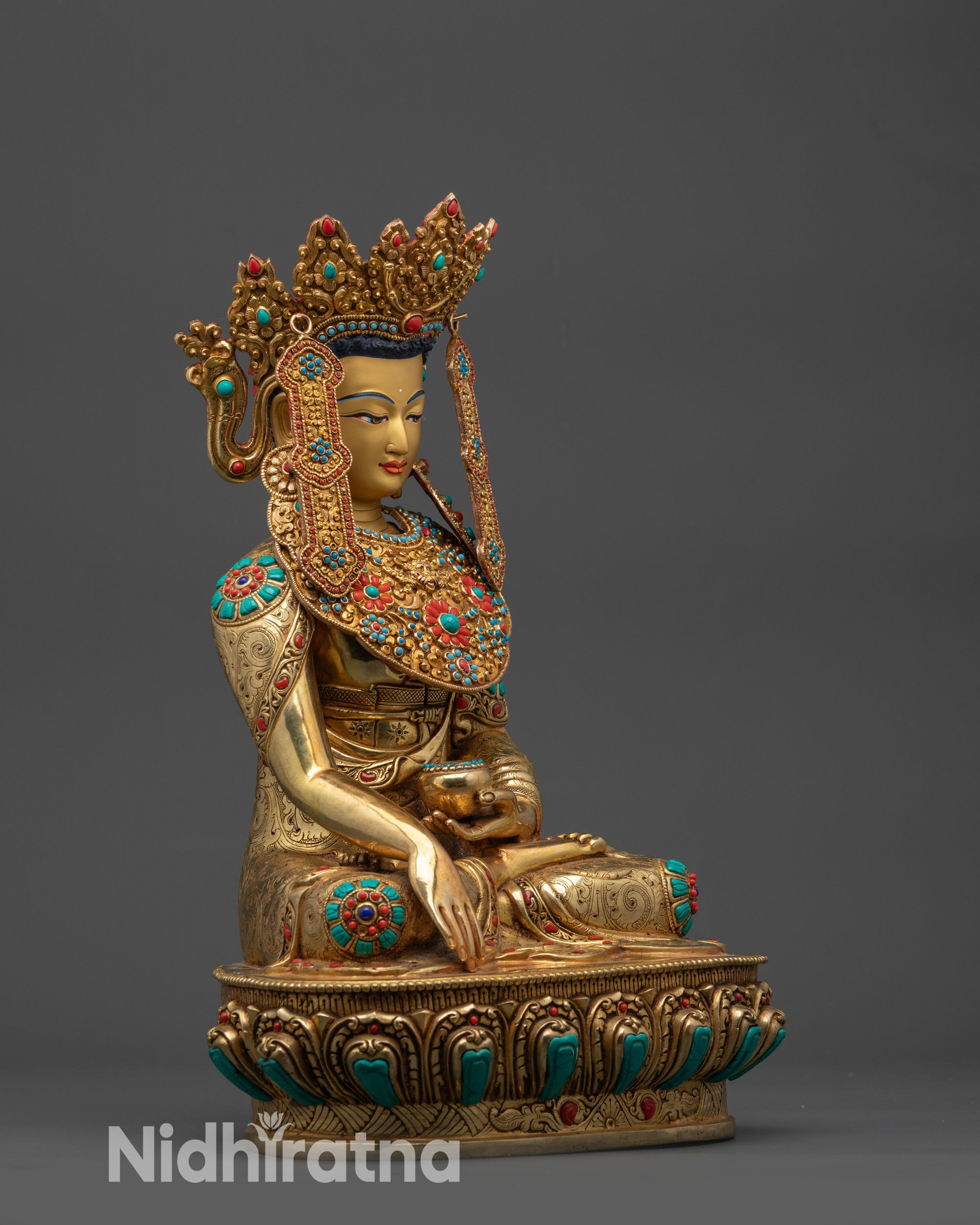 Tibetan Jowo Rinpoche Buddha Statue | Exquisite Handmade Tibetan Altar
