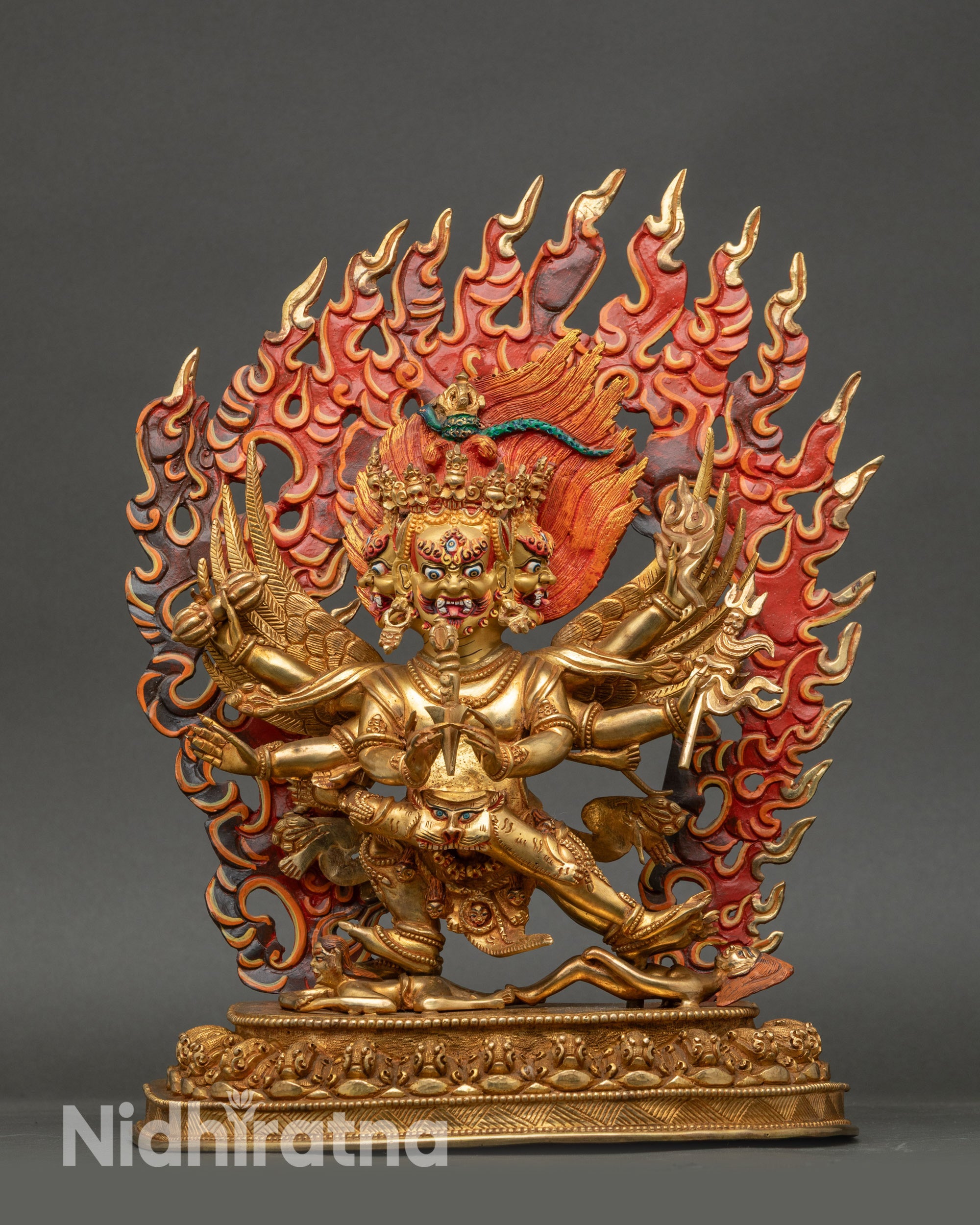 Handmade Vajrakilaya and Consort Statue for Daily Spiritual Practice