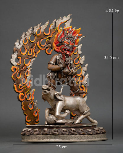 Wrathful Yamantaka Statue | Buddhist Protector Deity