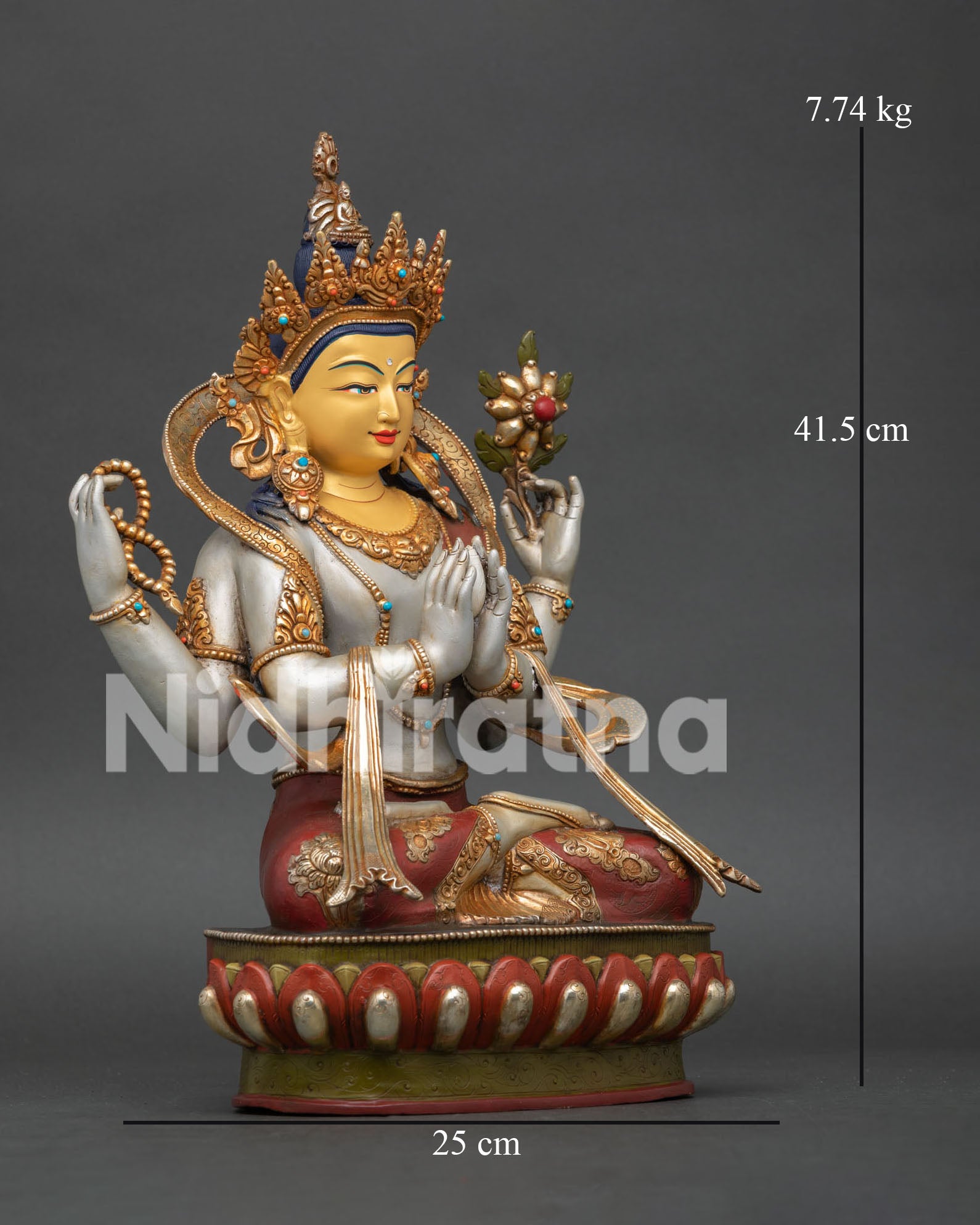 Chenrezig Bodhisattva Sculpture | Handcrafted Art for Meditation Altar