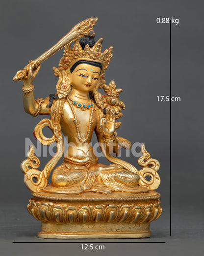 Wisdom Deity Manjushri Statue |  Buddhist Sculpture Nepal