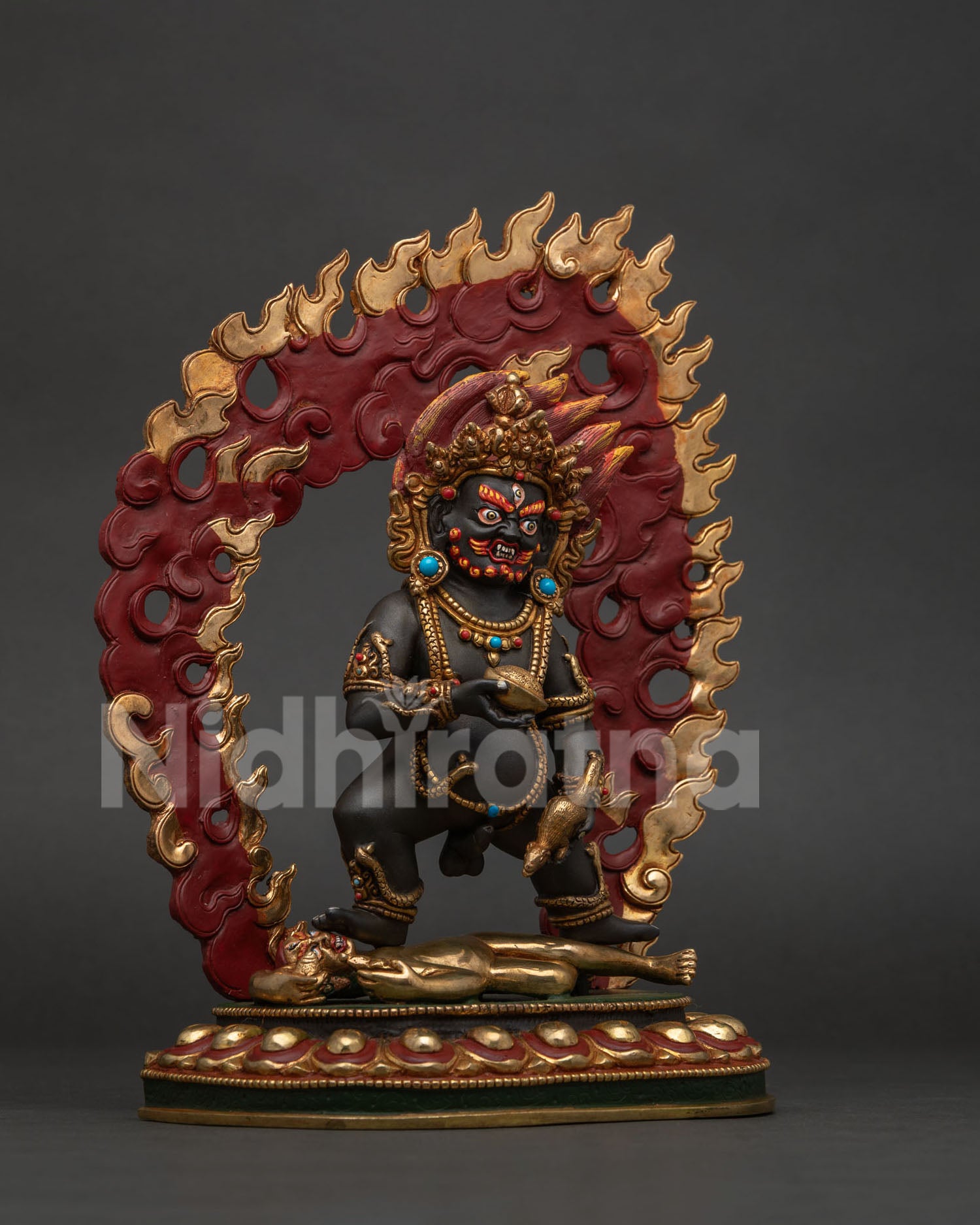 Black Dzambhala Statue