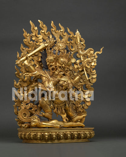Four Arm Mahakala Statue