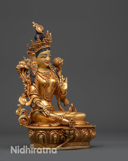 Green Tara Statue