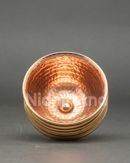 Traditional Water Offering Bowls - Handmade Ritual Set