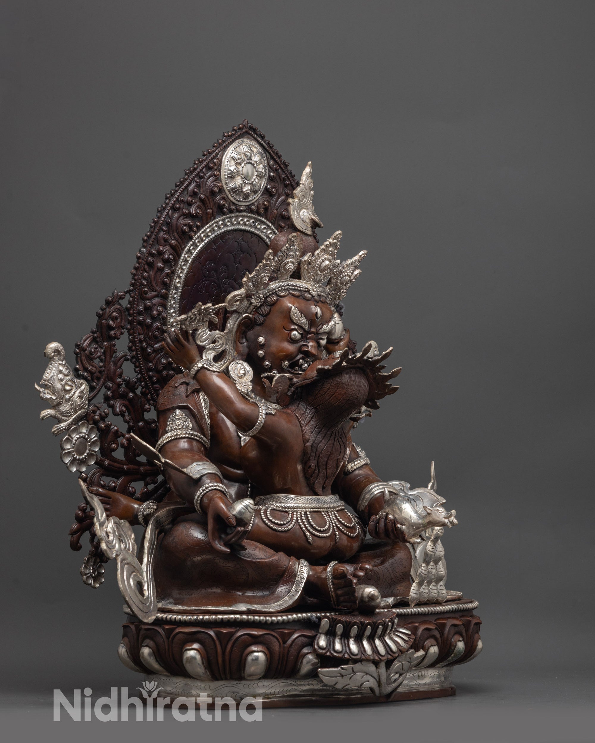 Red Dzambhala Statue