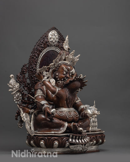 Red Dzambhala Statue