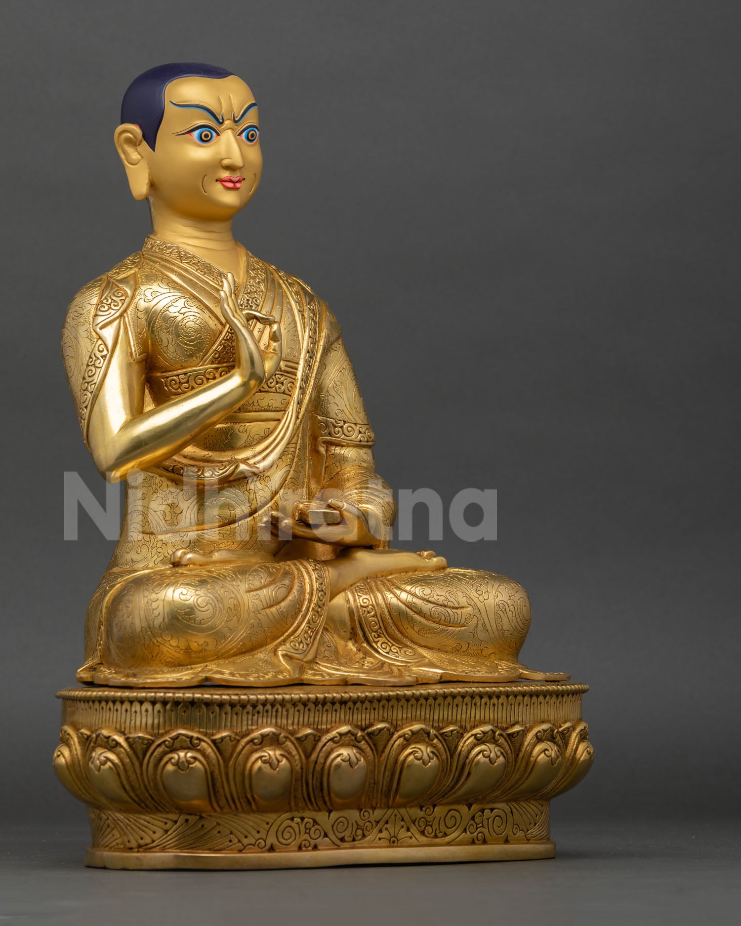 Je Tsongkhapa & Disciples Statue Set | Handcrafted Buddhist Art
