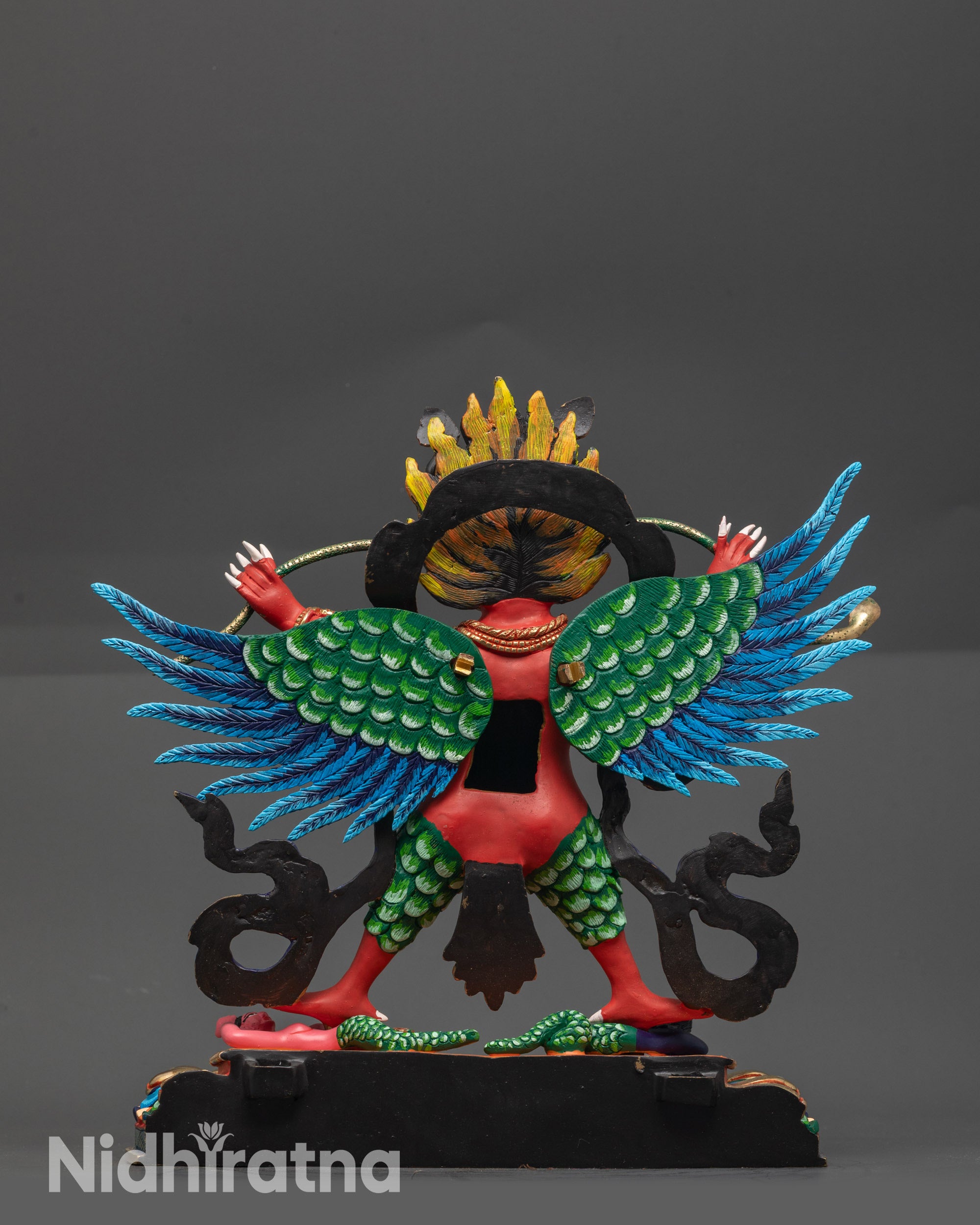 Divine Garuda Sculpture | Sacred Bird Deity Handmade Himalayan Artwork
